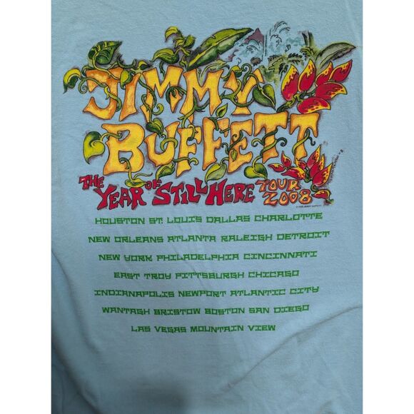 Jimmy Buffet The Year of Still Here Tour 2008 T-Shirt Men's Size Small - Picture 8 of 8
